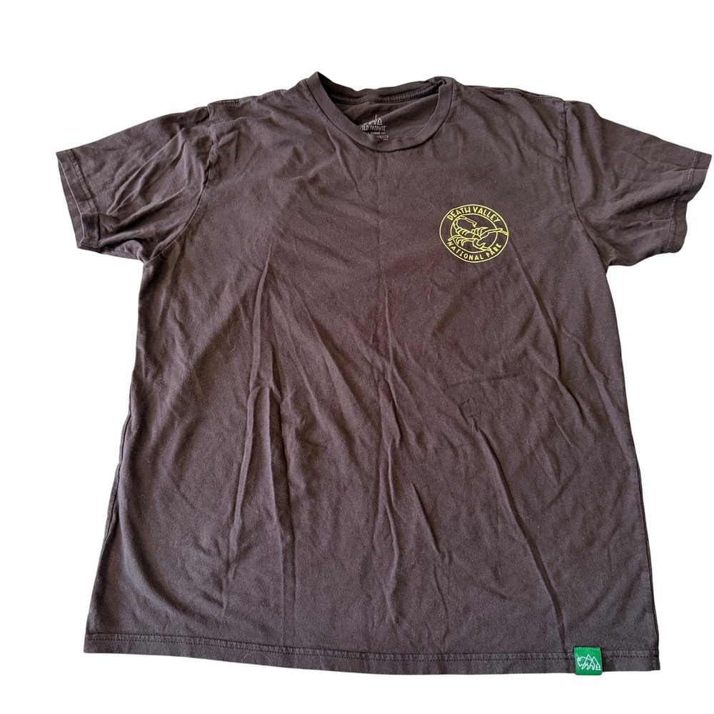 Wild Tribute Death Valley National Park T-Shirt Mens Large Brown Collectible Tee - Picture 2 of 10